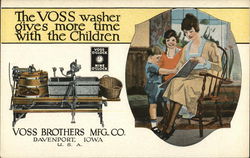 Voss Brothers Manufacturing Company Davenport, IA Advertising Postcard Postcard Postcard