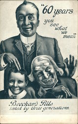 Beecham's Pills Tested by three generations Postcard