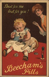 Beecham's Pills - Best for me best for you! Advertising Postcard Postcard Postcard