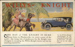 Willys-Knight motor car Advertising Postcard Postcard Postcard