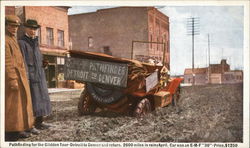 E-M-F "30" Pathfinding for the Glidden Tour-Detroit to Denver and return Advertising Postcard Postcard Postcard