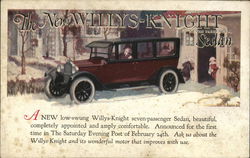 Willys-Knight Seven Passenger Sedan Postcard