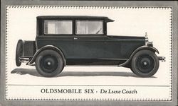 Oldsmonile Six Deluxe Coach Postcard