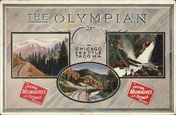 The Olympian - Chicago, Milwaukee, St. Paul and Pacific Railroad Trains, Railroad Postcard Postcard Postcard