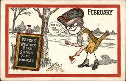 Peters' Weatherbird Shoes St. Louis, MO Advertising Postcard Postcard Postcard