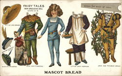 Mascot Bread / Condon Bakery - Fairy Tales New Dressing Doll Postcard