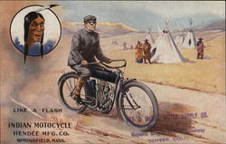 Rare Indian Motorcycle Hendee Mfg. Co. Springfield, MA Motorcycles Postcard Postcard Postcard