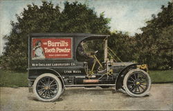 Burrill's Tooth Powder Truck Lynn, MA Advertising Postcard Postcard Postcard