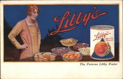 Libby's Yellow Cling Peaches Postcard