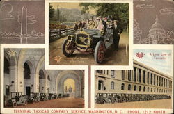 Terminal Taxicab Company Service Washington, DC Washington DC Postcard Postcard Postcard