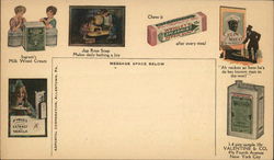 Examples of Valentine & Co. Labels New York City, NY Advertising Postcard Postcard Postcard