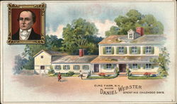 Webster Cigars - Elms Farm - Daniel Webster's childhood home Franklin, NH Postcard Postcard Postcard