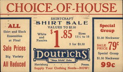 Doutrichs "Always Reliable" Clothes - Choice - Of - House Postcard