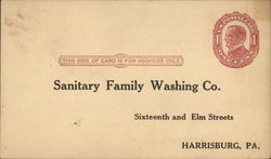 Sanitary Family Washing Company Postcard