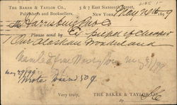 The Baker & Taylor Co. Publishers and Booksellers Postcard