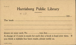 Harrisburg Public Library Postcard