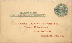 Democratic County Committee Women's Organization Postcard