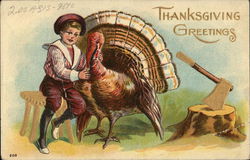 Thanksgiving Greetings From Rinkenbach's Eyesight Specialists Postcard