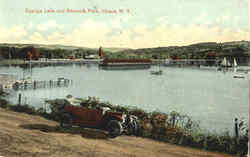 Cayuga Lake And Renwick Park Ithaca, NY Postcard Postcard