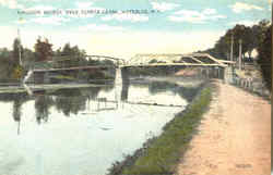 Kingdom Bridge Over Seneca Canal Waterloo, NY Postcard Postcard