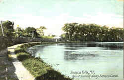 Bits Of Scenery Along Seneca Canal Seneca Falls, NY Postcard Postcard