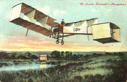 M. Santos Dumont's Aeroplane Aircraft Postcard Postcard