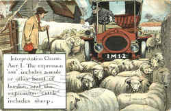 Interpretation Clause Farming Postcard Postcard