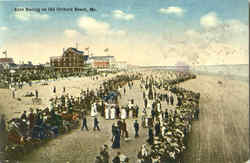 Auto Racing Old Orchard Beach, ME Postcard Postcard