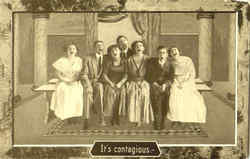 It's Contagious - Singing Music Postcard Postcard