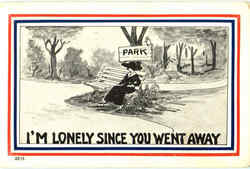 I'm lonely since you went away Postcard