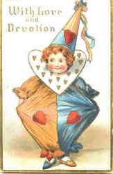 With Love And Devotion Children Postcard Postcard