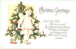 Christmas Greetings Postcard