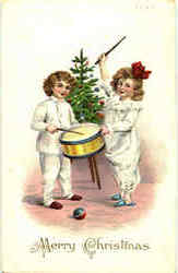 Merry Christmas Children Postcard Postcard