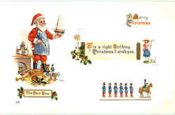 A Merry Christmas Santa Claus Postcard Postcard