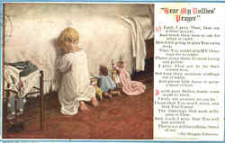 Hear My Dollies Prayer Children Postcard Postcard