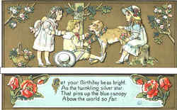 Birthday be as bright Postcard