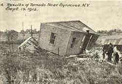 Tornado near Syracuse N. Y Postcard