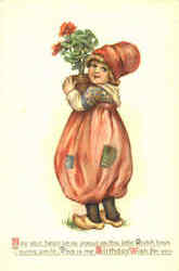 Dutch Boys Series Postcard