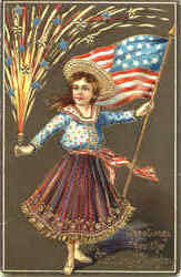 Greetings For The Nation's Birthday Postcard