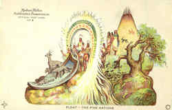 Float The Five Nations Exposition Postcard Postcard