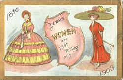 The Ways Of Women Are Past Finding Out Postcard Postcard