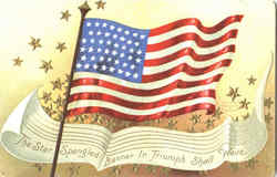 The Star Spangled Banner In Triumph Shall Wave Postcard