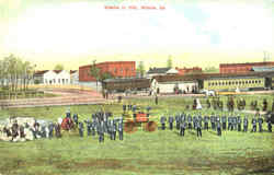 Atlanta In 1856 Firemen Georgia Postcard Postcard