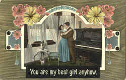 You Are My Best Girl Anyhow Postcard