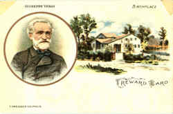 Giuseppe Verdi Birthplace Postcard