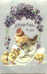 A Happy Easter To You Postcard Postcard