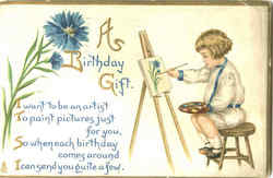 A Birthday Gift Postcard