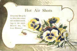 Hot Air Shots Flowers Postcard Postcard