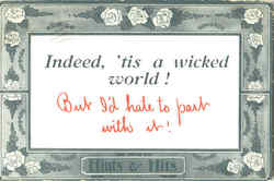 A Wicked World Postcard