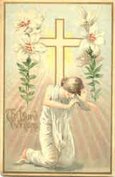 The Lord Is Risen Religious Postcard Postcard